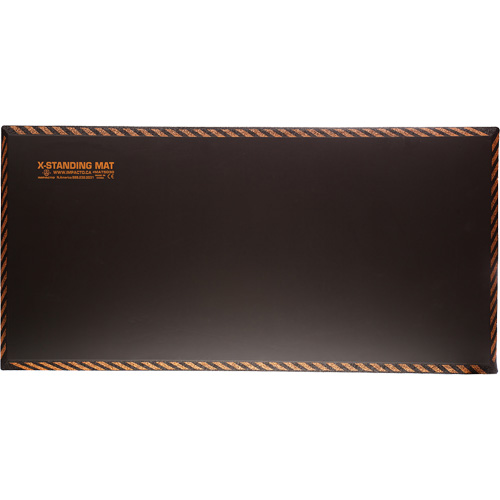 Anti-Fatigue Standing Mat, Smooth, 18" x 36" x 1", Black, Rubber Seaboard Timber Mart