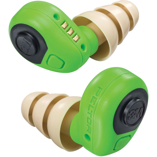 Bouchons d'oreilles &eacute;lectroniques Peltor, Sans cordon, Paire - Boîtier en plastique, 23 dB NRR, Grand/Moyen/Petit Seaboard Timber Mart