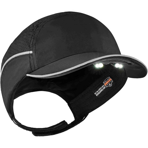 Casque antichocs l&eacute;ger avec lampe DEL 8965 Skullerz, Noir Seaboard Timber Mart