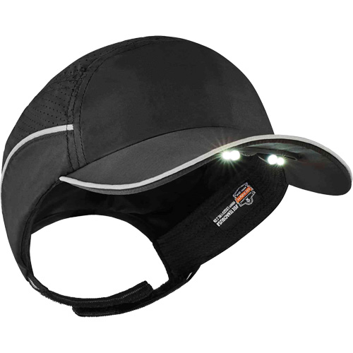Skullerz&reg; 8965 Lightweight Bump Cap Hat with LED Lighting, Black Seaboard Timber Mart