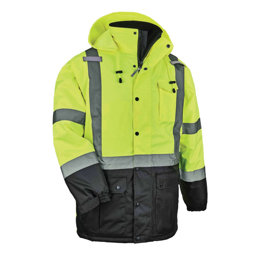 Parka thermique GloWear 8384 de Type R, Jaune lime haute visibilit&eacute;, Grand Seaboard Timber Mart
