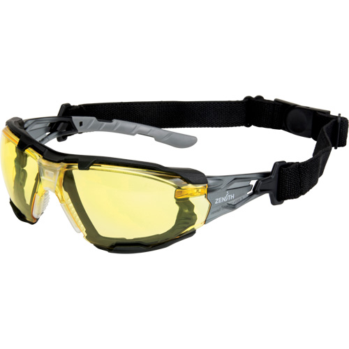 Z2900 Series Safety Glasses with Foam Gasket, Amber Lens, Anti-Scratch, ANSI Z87+/Meets/Exceeds CSA Z94.3 Seaboard Timber Mart