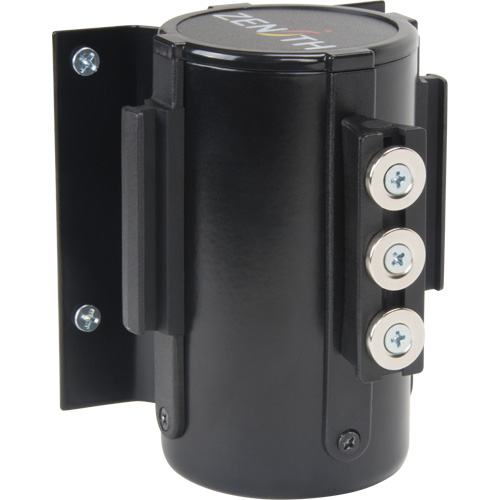 Wall Mount Barrier with Magnetic Tape, Steel, Screw Mount, 12', Yellow Tape Seaboard Timber Mart