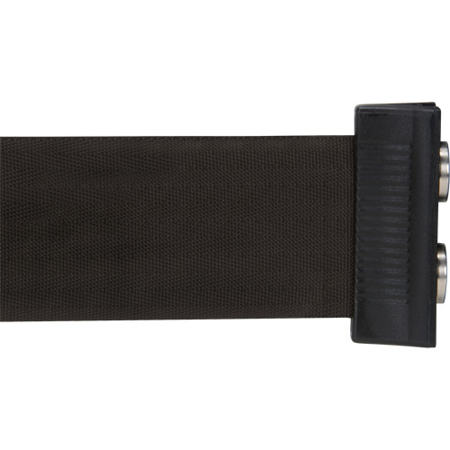 Wall Mount Barrier with Magnetic Tape, Steel, Screw Mount, 7', Black Tape Seaboard Timber Mart