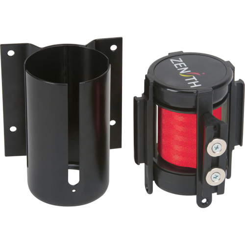 Wall Mount Barrier with Magnetic Tape, Steel, Screw Mount, 7', Red Tape Seaboard Timber Mart