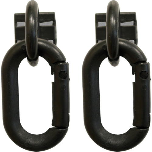 Safety Chain Magnetic Ring & Carabiner Set, Black Seaboard Timber Mart