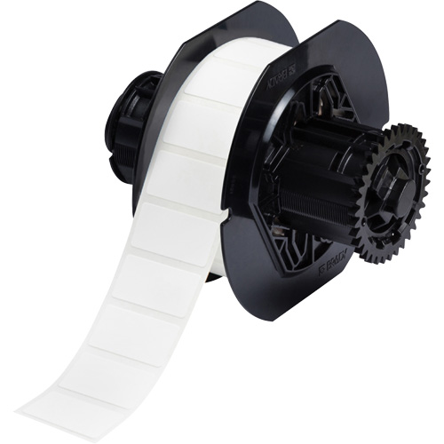 B33 Polyamide Coated Cloth Labels, Nylon, 1.5" L x 0.75" H, White Seaboard Timber Mart