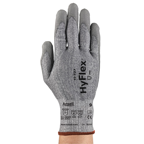 Gants r&eacute;sistant aux coupures HyFlex s&eacute;rie 11-727, Taille 11, Calibre 15, Rev&ecirc;tement Polyur&eacute;thane, Enveloppe en Intercept, ASTM ANSI niveau A2/EN 388 niveau B Seaboard Timber Mart