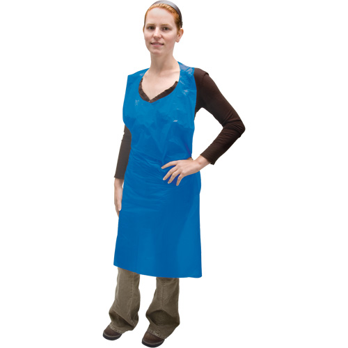 Polyethylene Apron, Polyethylene, Blue, 35" W x 46" L Seaboard Timber Mart