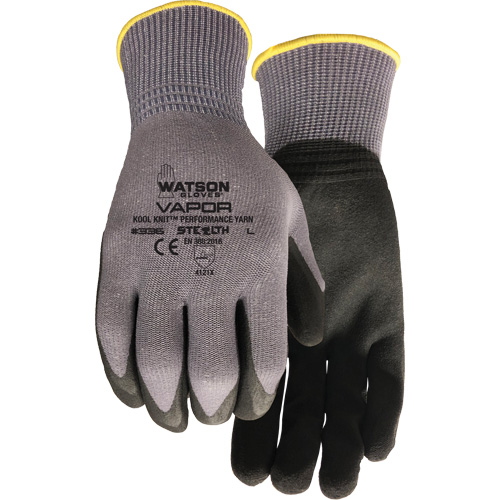 Stealth Vapour Coated Gloves, Small, Foam PVC Coating, 15 Gauge, Nylon Shell Seaboard Timber Mart