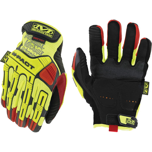 Hi-Viz M-Pact&reg; D4-360 Impact Gloves, 8, Synthetic Palm, Hook & Loop Cuff Seaboard Timber Mart