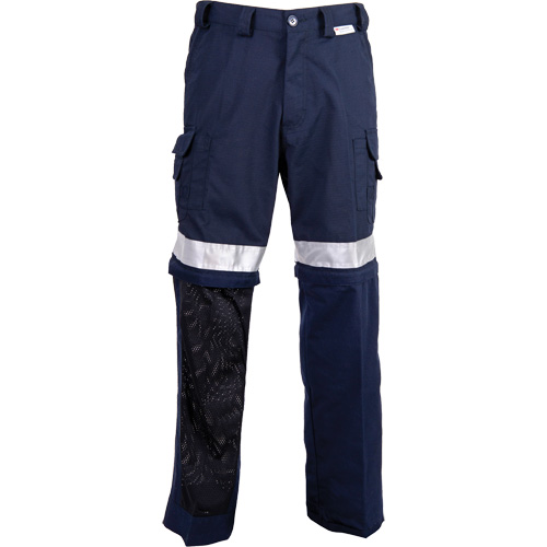 Pantalons ventil&eacute;s haute visibilit&eacute; toutes saisons, Poly-coton, 30, Bleu marin Seaboard Timber Mart