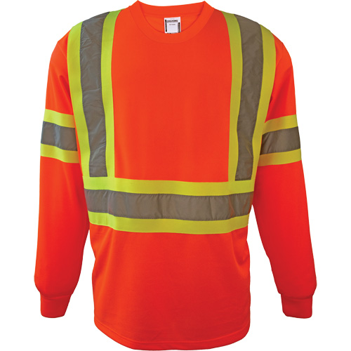 Chemise de s&eacute;curit&eacute; &agrave; manches longues, Polyester, 2T-Grand, Orange haute visibilit&eacute; Seaboard Timber Mart