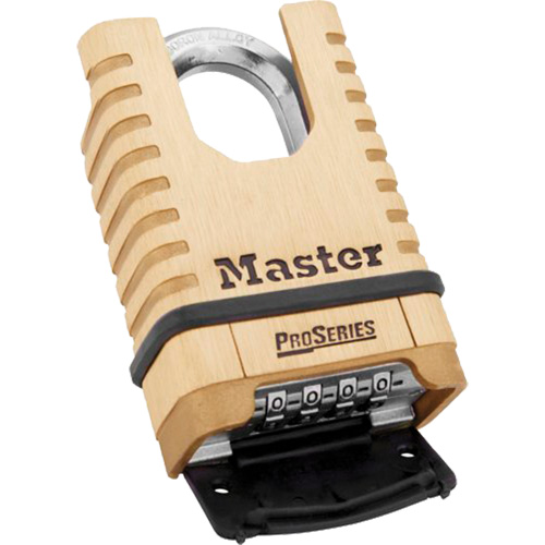 Cadenas &agrave; combinaison prot&eacute;g&eacute; ProSeries, Laiton, Laiton massif, Largeur de 2-1/4" Seaboard Timber Mart