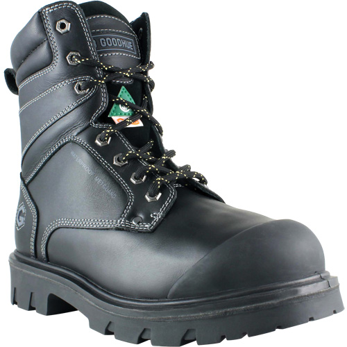 Bottes de travail Boomerang, Cuir, Embout Acier, Taille 7, Imperm&eacute;able Seaboard Timber Mart