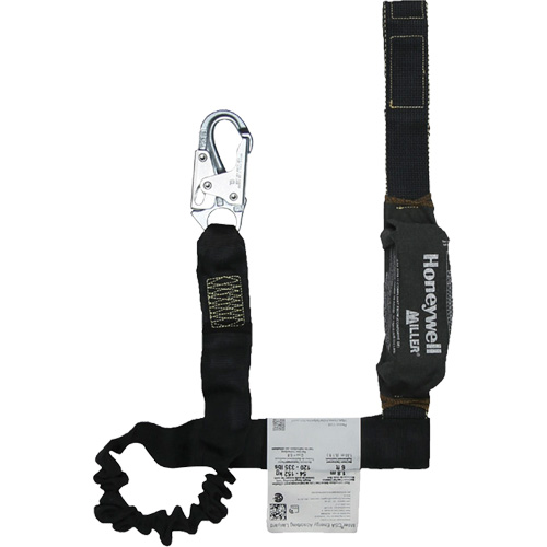 Miller&reg; Arc-Rated Shock-Absorbing Lanyard, 6', Locking Snap Hook Center, Locking Snap Hook Leg Ends, Kevlar&reg; Seaboard Timber Mart