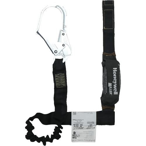 Miller&reg; Arc-Rated Shock-Absorbing Lanyard, 6', Scaffold Hook Center, Choke-Off Loop Leg Ends, Kevlar&reg; Seaboard Timber Mart