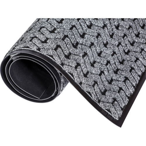 Tapis d'accueil Performance Tire-Track, Essuie-pieds/grattoir, 4' x 8' x 3/8", Gris Seaboard Timber Mart