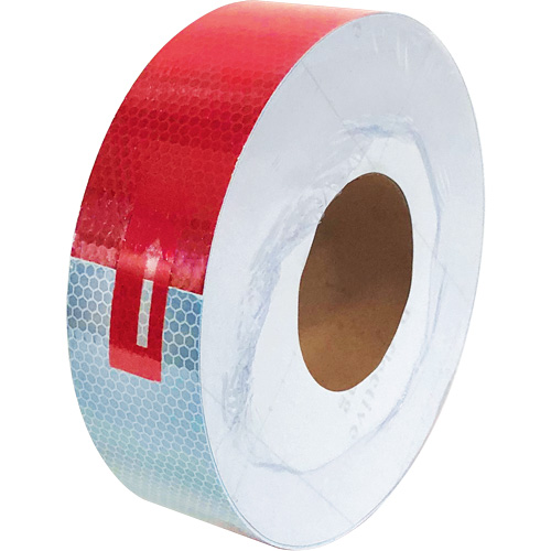 Conspicuity Tape, 2" W x 150' L, Red & White Seaboard Timber Mart