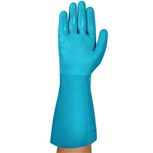 AlphaTec&reg; 04-003 Chemical Resistant Gloves, Size 8, 14" L, Nitrile/PVC, Fleece Inner Lining, Winter Weight Seaboard Timber Mart