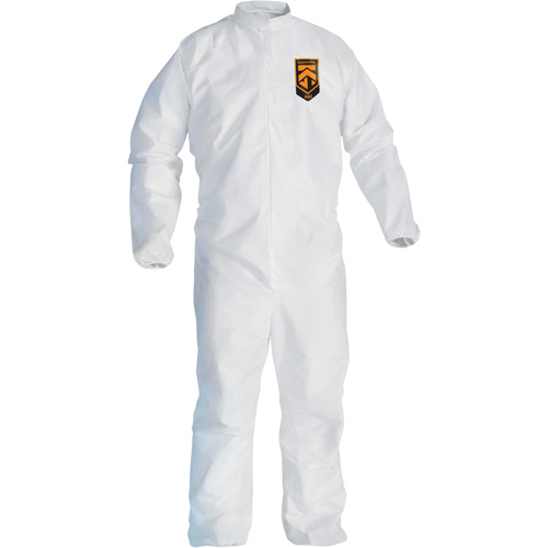 KleenGuard KGA300 Coveralls, 4X-Large, White, Microporous Seaboard Timber Mart