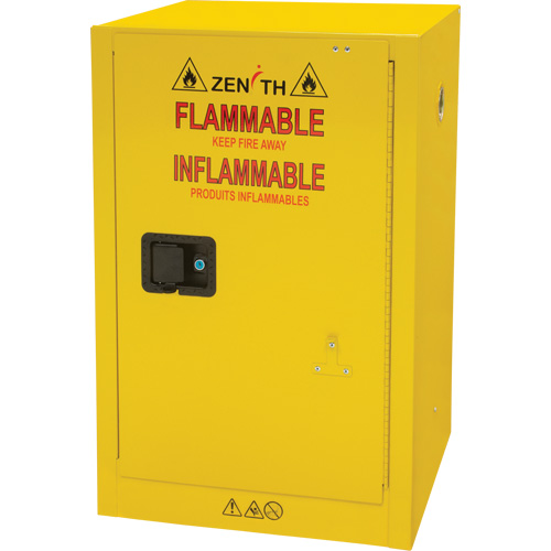 Flammable Storage Cabinet, 12 gal., 1 Door, 23" W x 35" H x 18" D Seaboard Timber Mart