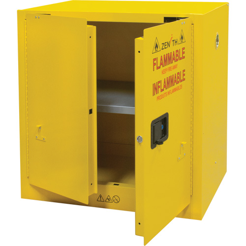 Flammable Storage Cabinet, 22 gal., 2 Door, 35" W x 35" H x 22" D Seaboard Timber Mart