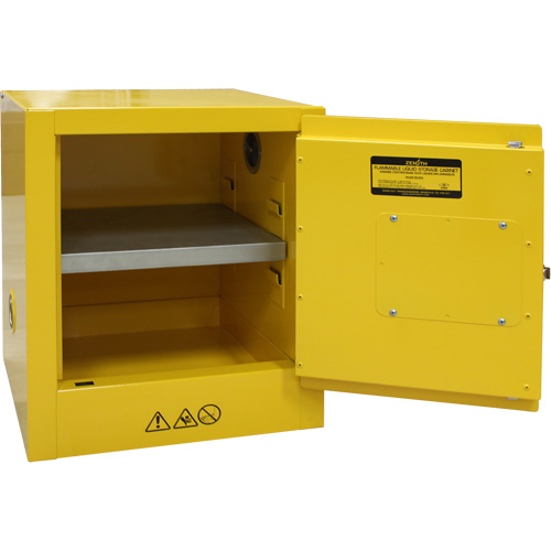 Flammable Storage Cabinet, 4 gal., 1 Door, 17" W x 22" H x 18" D Seaboard Timber Mart