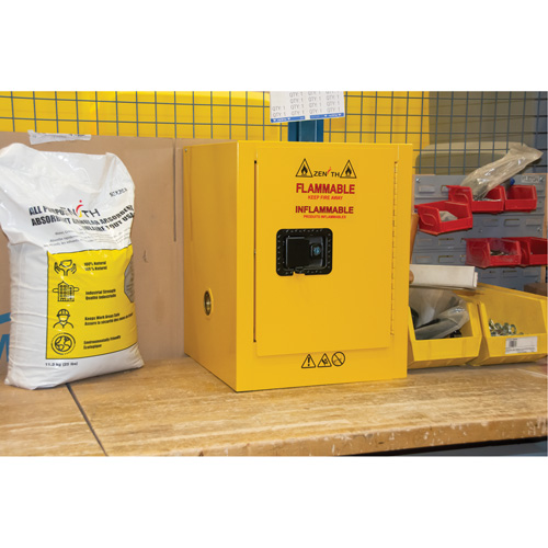 Flammable Storage Cabinet, 4 gal., 1 Door, 17" W x 22" H x 18" D Seaboard Timber Mart