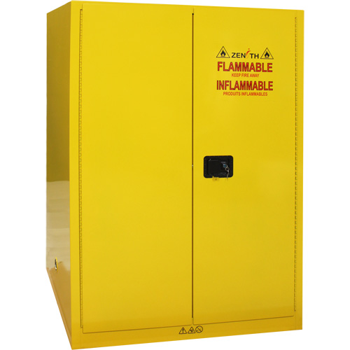 Flammable Storage Cabinet, 90 Gal., 2 Door, 43" W x 66" H x 34" D Seaboard Timber Mart