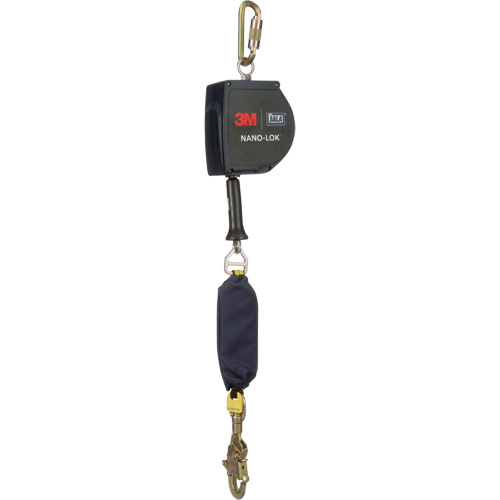 Cordage de s&eacute;curit&eacute; autor&eacute;tractable allong&eacute; Nano-Lok, 15', Acier galvanis&eacute;, Pivotant Seaboard Timber Mart