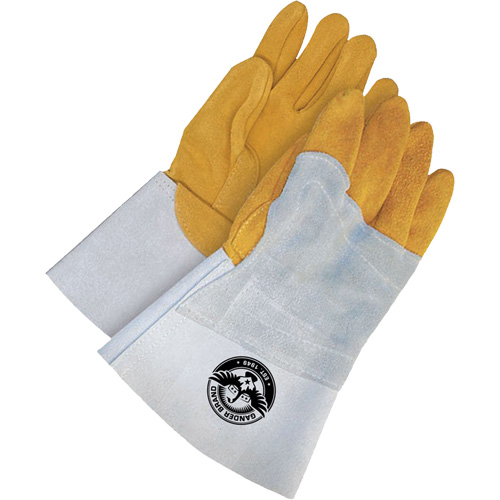 Gants de soudage &agrave; l'arc TIG Gander Brand, Cuir de daim refendu, Taille 9 Seaboard Timber Mart