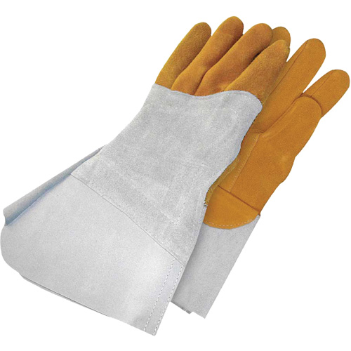 Gants de soudage &agrave; l'arc TIG en cuir de daim retourn&eacute; Gander Brand, Cuir fleur de daim, Taille 12 Seaboard Timber Mart