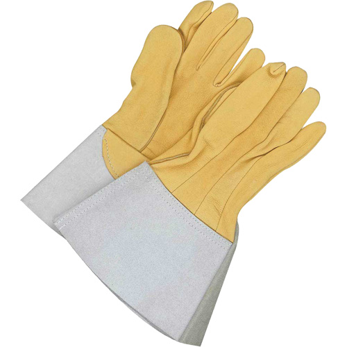 Gander Brand Reverse Grain TIG Welder Gloves, Grain Deerskin, Size 8 Seaboard Timber Mart