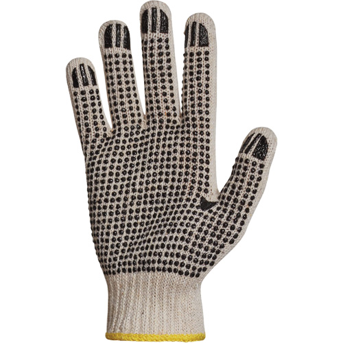 Gant en tricot avec pois de PVC Sure Grip, Poly/coton, Un c&ocirc;t&eacute;, Calibre 7, T-petit Seaboard Timber Mart
