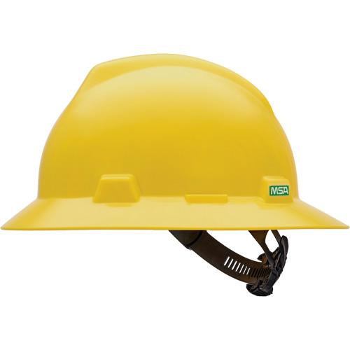 Casque de s&eacute;curit&eacute; &agrave; fente et bordure compl&egrave;te V-Gard, R&eacute;pond aux normes CSA type 1, Suspension Glissement rapide, Non ventil&eacute; Seaboard Timber Mart