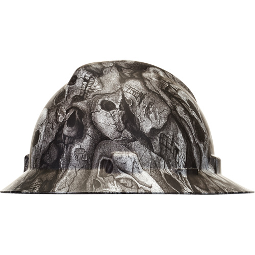 Casque de s&eacute;curit&eacute; &agrave; bordure compl&egrave;te Hydro Dip V-Gard, R&eacute;pond aux normes CSA type 1, Suspension Rochet, Non ventil&eacute; Seaboard Timber Mart