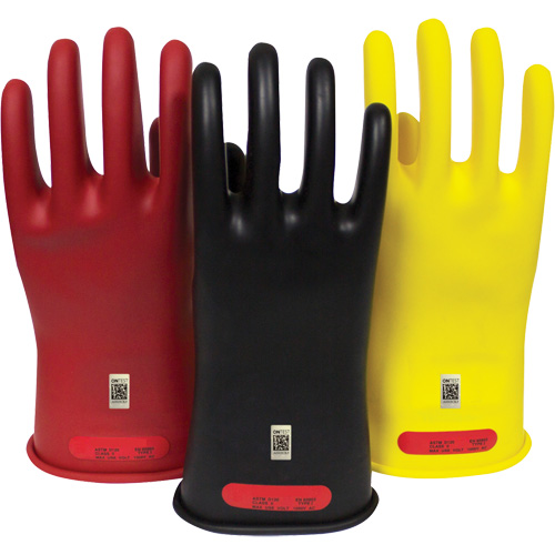 Gants en caoutchouc pour travaux &eacute;lectriques Arcguard, Taille 8, 10" lo Seaboard Timber Mart