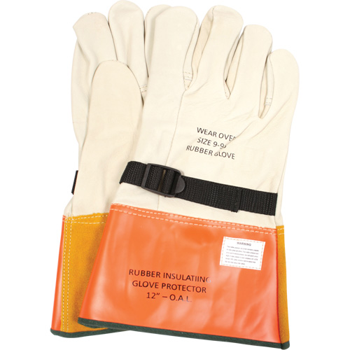Gants de protection en cuir avec sangle, Taille 8, 12" lo Seaboard Timber Mart