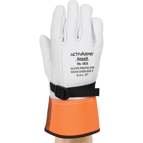 Gants de protection en cuir pour haute tension 96-003, Taille 8, 12" lo Seaboard Timber Mart
