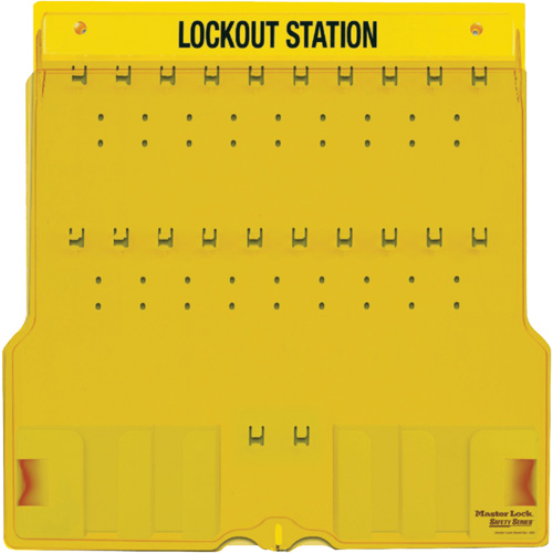 Trilingual Covered Lock Station, None Padlocks, 20 Padlock Capacity, Padlocks Not Included Seaboard Timber Mart