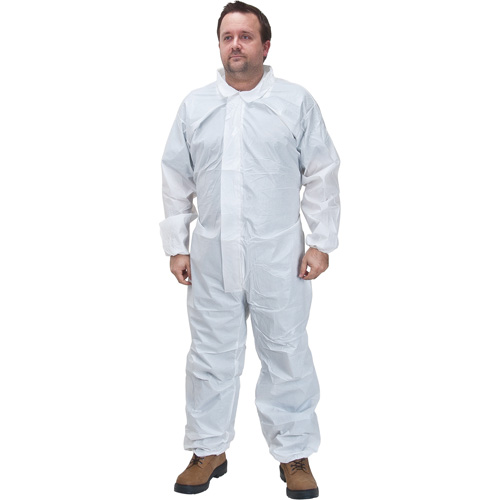 Premium Coveralls, Medium, White, Microporous Seaboard Timber Mart