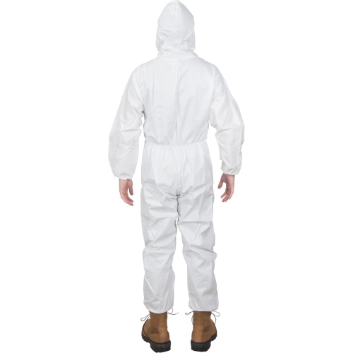 Premium Hooded Coveralls, Small, White, Microporous Seaboard Timber Mart