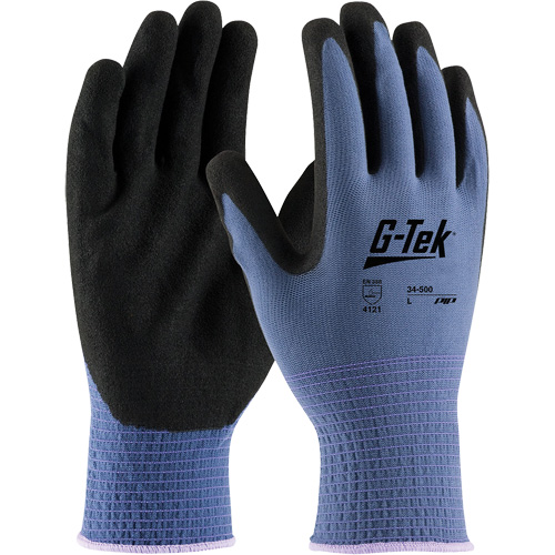 G-Tek&reg; GP Coated Gloves, Small, Nitrile Coating, 13 Gauge, Nylon Shell Seaboard Timber Mart