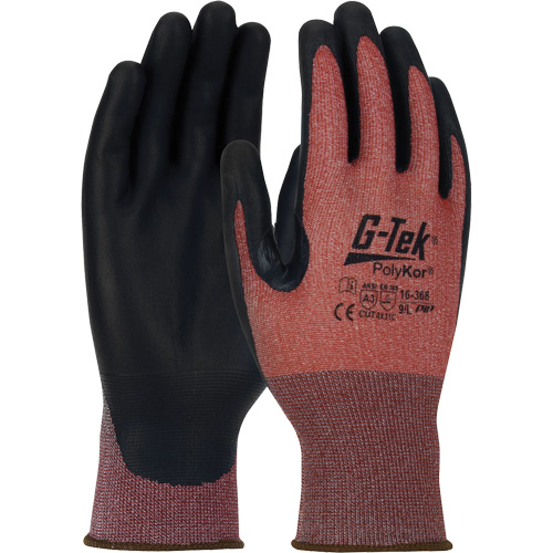G-Tek&reg; PolyKor&reg; X7 Neuroma&reg; Cut Resistant Gloves, Size Small, 18 Gauge, Polyurethane Coated, Polyethylene Shell, ASTM ANSI Level A3/EN 388 Level C Seaboard Timber Mart