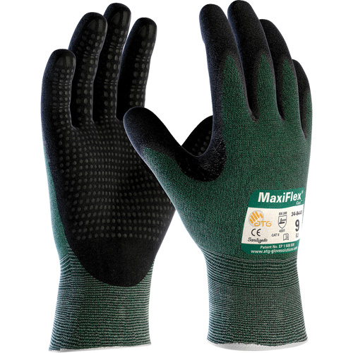 ATG MaxiFlex&reg; Cut Gloves, Size Small, 15 Gauge, Foam Nitrile Coated, Engineered Yarn Shell, ASTM ANSI Level A2/EN 388 Level 3/EN 388 Level B Seaboard Timber Mart