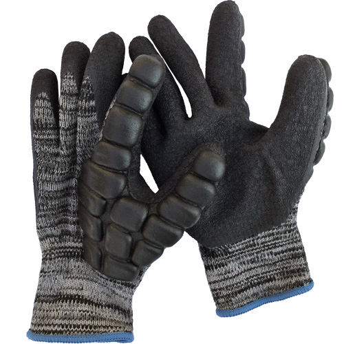 Anti-Impact Coated Hammer Gloves, 8/Medium, Synthetic Palm, Elastic Cuff Seaboard Timber Mart
