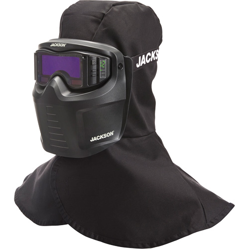 Rebel ADF Welding Mask, 3.5" L x 1.3" W View Area, 3/5-12 Shade Range, Black Seaboard Timber Mart