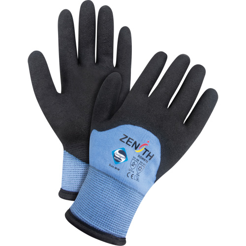 Gants enduits ZX-30° de premi&egrave;re qualit&eacute;, Grand, R&ecirc;vetement Mousse de PVC, Calibre 15, Enveloppe en Nylon Seaboard Timber Mart