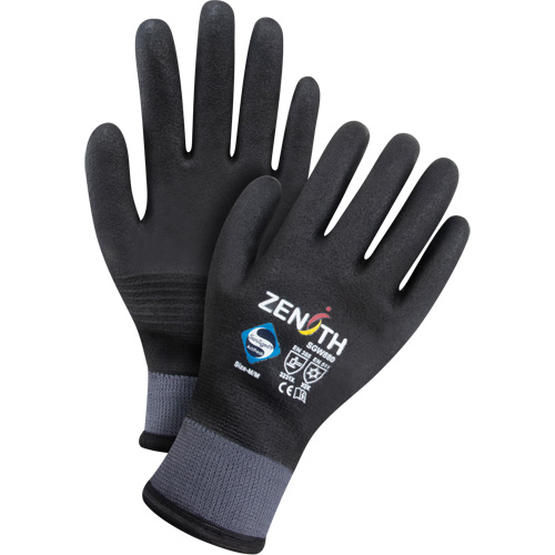 Gants enduits ZX-30° de premi&egrave;re qualit&eacute;, 2T-Grand, R&ecirc;vetement Mousse de PVC, Calibre 15, Enveloppe en Nylon Seaboard Timber Mart